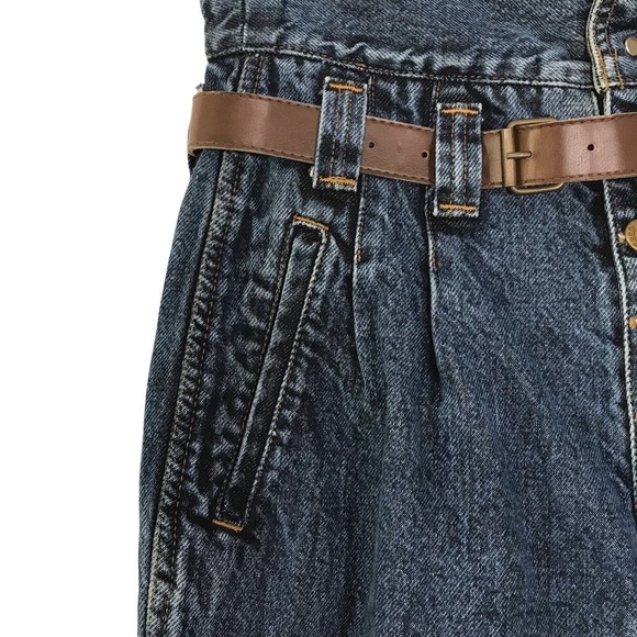 Vintage 80s 90s Weathered Blues Ultra High Waist Tapered Jeans Size 7/8 (28) - Picture 10 of 15